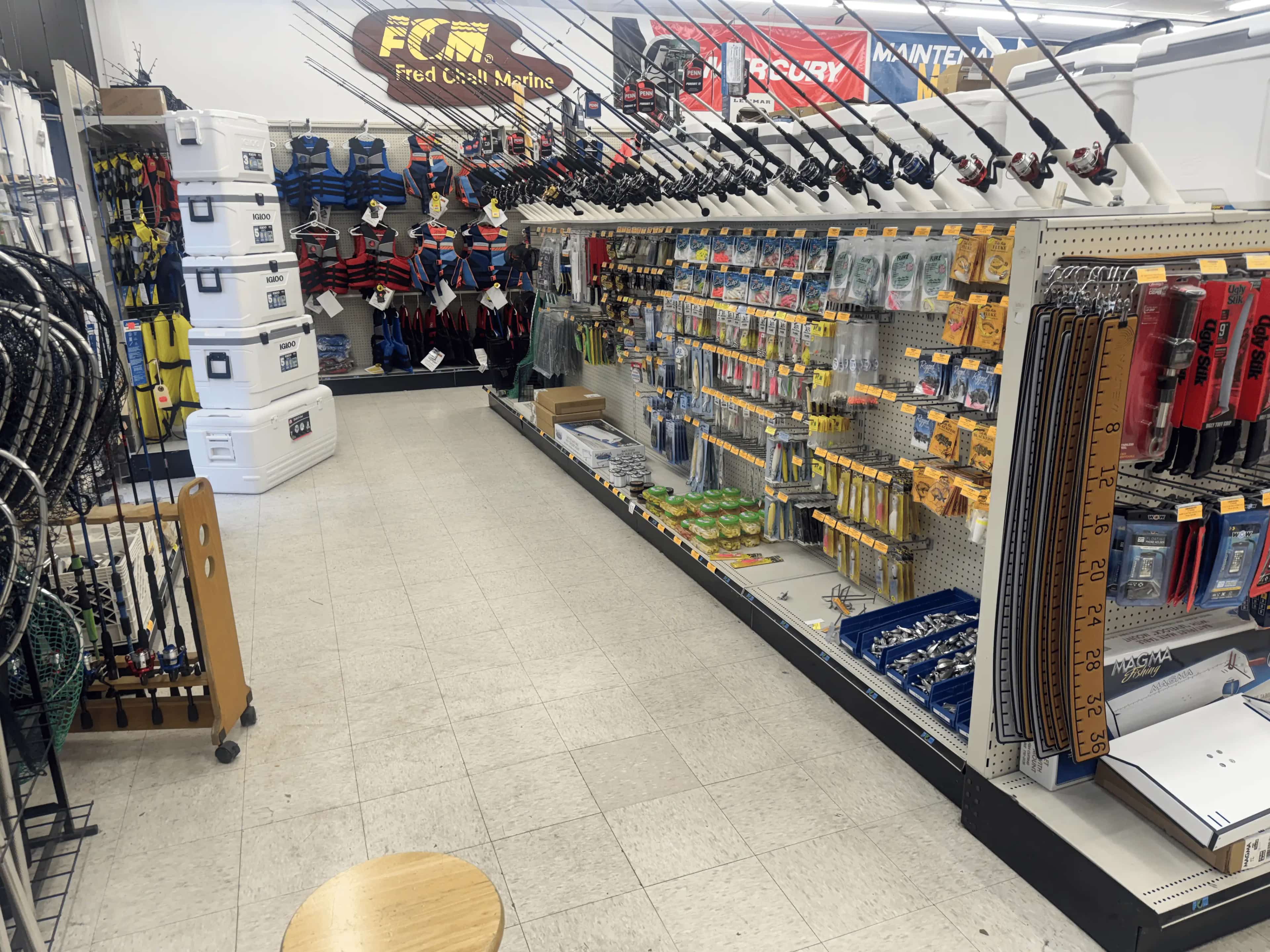 Fishing and tackle department